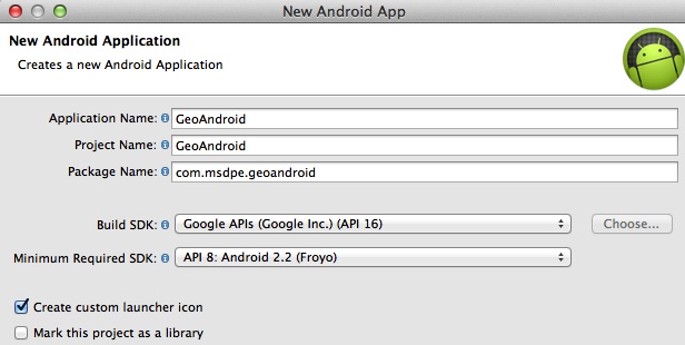 New Android Geo App