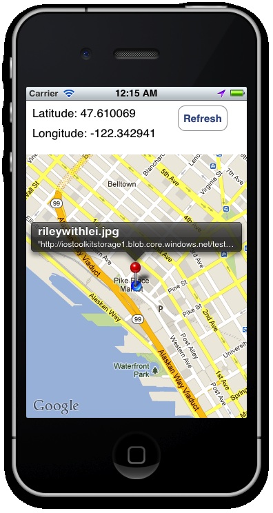 Running the Geolocation iOS App