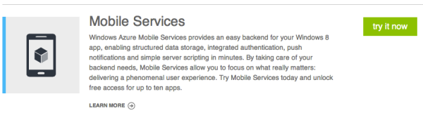 Try Mobile Services Now