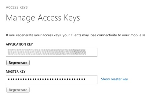 access keys