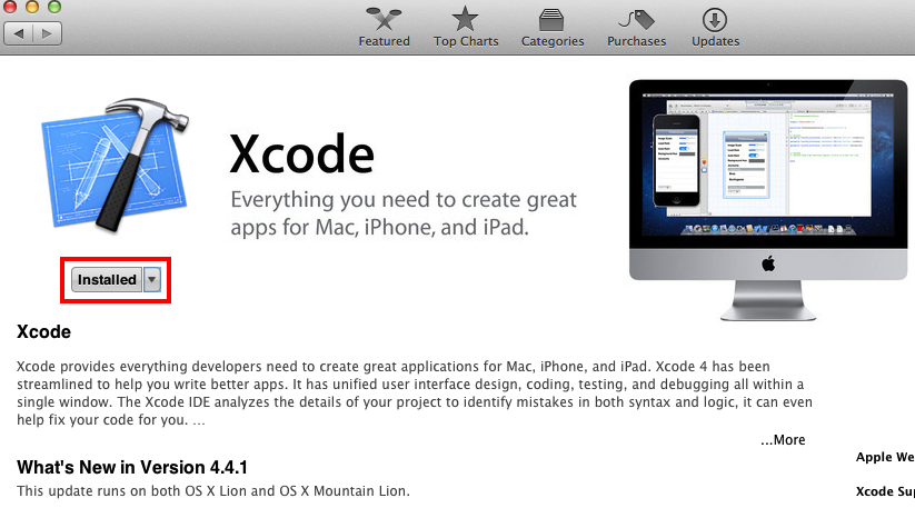 Installing Xcode